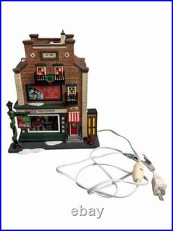 Department 56 Christmas In The City Coca-Cola Soda Fountain Building Rare VTG
