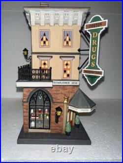 Department 56 Christmas In The City- Foster Pharmacy- Great Condition Department 56 Christmas In The City- Foster Pharmacy- Great Condition