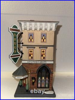 Department 56 Christmas In The City- Foster Pharmacy- Great Condition Department 56 Christmas In The City- Foster Pharmacy- Great Condition