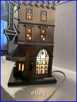 Department 56 Christmas In The City- Foster Pharmacy- Great Condition Department 56 Christmas In The City- Foster Pharmacy- Great Condition