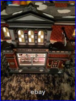 Department 56 Christmas In The City Harley Davidson City Dealership 59202- Works