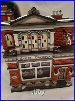 Department 56 Christmas In The City Harley Davidson City Dealership 59202- Works