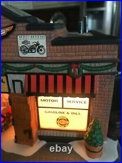Department 56 Christmas In The City Harley-Davidson Garage #4035565 Dated 2013