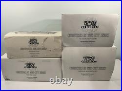 Department 56 Christmas In The City Lot Of 4 Buildings With Boxes