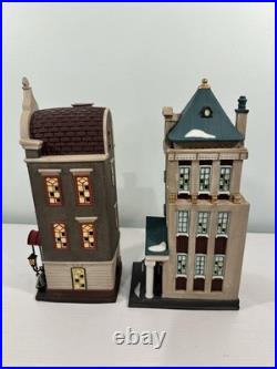 Department 56 Christmas In The City Lot Of 4 Buildings With Boxes