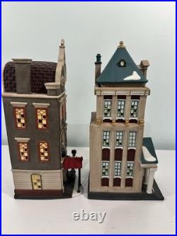 Department 56 Christmas In The City Lot Of 4 Buildings With Boxes
