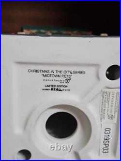 Department 56 Christmas In The City Midtown Pets Lighted Building Box & Cord