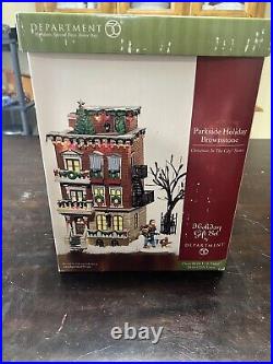 Department 56 Christmas In The City Parkside Holiday Brownstone