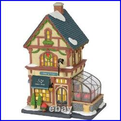 Department 56 Christmas In The City STEMS & VINES GARDEN HOUSE RETIRED