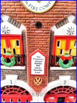 Department 56, Christmas In The City Series, 42nd St. Fire Company with Box