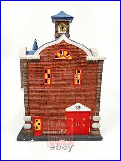 Department 56, Christmas In The City Series, 42nd St. Fire Company with Box