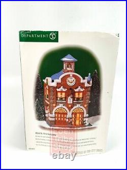 Department 56, Christmas In The City Series, 42nd St. Fire Company with Box