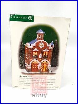 Department 56, Christmas In The City Series, 42nd St. Fire Company with Box