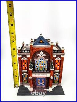 Department 56, Christmas In The City Series, Precinct 25 Police Station with Box