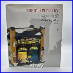 Department 56 Christmas In The City Village Checker City Cab Co. #4044789 EUC