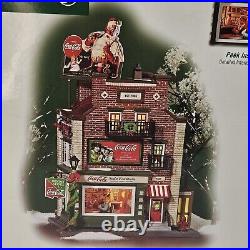 Department 56 Christmas In the City 2004 Coca-Cola Soda Fountain #59221