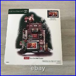 Department 56 Christmas In the City 2004 Retired Coca-Cola Soda Fountain #59221