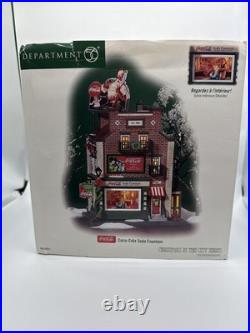 Department 56 Christmas In the City 2004 Retired Coca-Cola Soda Fountain #59221
