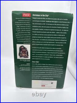 Department 56 Christmas In the City 2004 Retired Coca-Cola Soda Fountain #59221