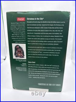 Department 56 Christmas In the City 2004 Retired Coca-Cola Soda Fountain #59221