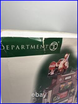 Department 56 Christmas In the City 2004 Retired Coca-Cola Soda Fountain #59221