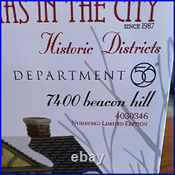 Department 56 Christmas In the City Limited Edition 7400 BEACON HILL 4030346