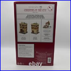 Department 56 Christmas In the City Nelson Bros Sporting Goods #6011386 NEW