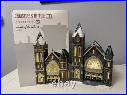 Department 56 Christmas In the City Series Church Of the Advent With Box Working