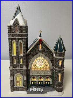 Department 56 Christmas In the City Series Church Of the Advent With Box Working