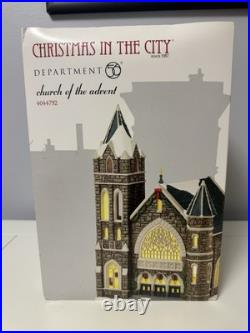Department 56 Christmas In the City Series Church Of the Advent With Box Working