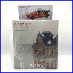 Department 56 Christmas in The City Engine Company & No 31 Firehouse & Truck New