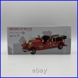 Department 56 Christmas in The City Engine Company & No 31 Firehouse & Truck New