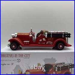 Department 56 Christmas in The City Engine Company & No 31 Firehouse & Truck New