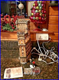 Department 56 Christmas in The City The Times Tower 2000 Special Edition COMPLET