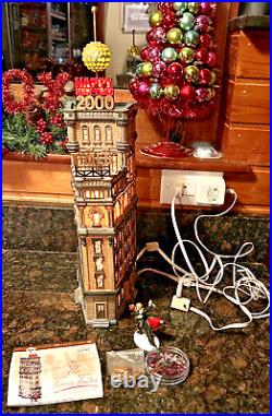 Department 56 Christmas in The City The Times Tower 2000 Special Edition COMPLET