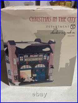 Department 56 Christmas in The City Village Checker City Cab Company 4044789