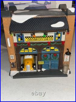 Department 56 Christmas in The City Village Checker City Cab Company 4044789