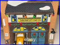 Department 56 Christmas in The City Village Checker City Cab Company 4044789