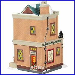 Department 56 Christmas in The City Village Model Railroad Shop Building 6005384