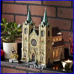 Department 56 Christmas in The City Village St. Thomas Cathedral Lit Building