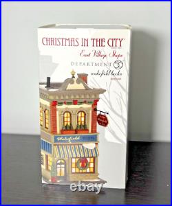 Department 56 Christmas in The City Wakefield Books Rare Retired 2013