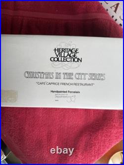 Department 56 Christmas in the City Cafe Caprice Porcelain Hand Painted Village