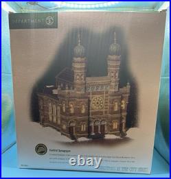 Department 56 Christmas in the City Central Synagogue Lit Boxed 1990s