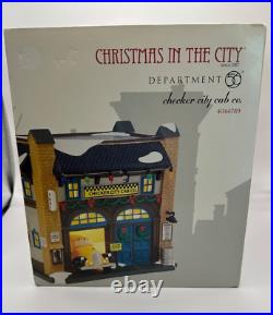 Department 56 Christmas in the City Checker City Cab Company 4044789- NEW