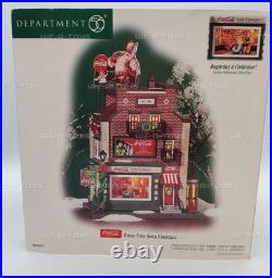 Department 56 Christmas in the City Coca-Cola Soda Fountain Accessory NEW