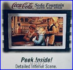 Department 56 Christmas in the City Coca-cola Soda Fountain #56.59221 New