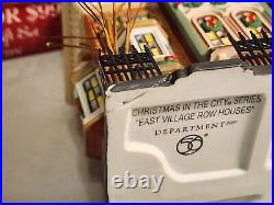 Department 56. Christmas in the City EAST VILLAGE ROW HOUSES 59266 DAMAGED