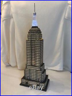 Department 56 Christmas in the City EMPIRE STATE & CHRYSLER BLDG DUO