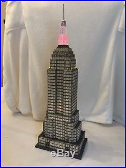 Department 56 Christmas in the City EMPIRE STATE & CHRYSLER BLDG DUO