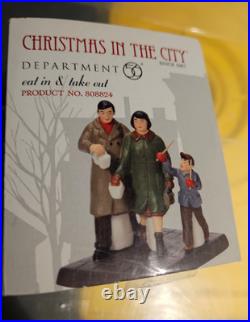 Department 56 Christmas in the City Eat in & Take Out #808824 VERY RARE Box